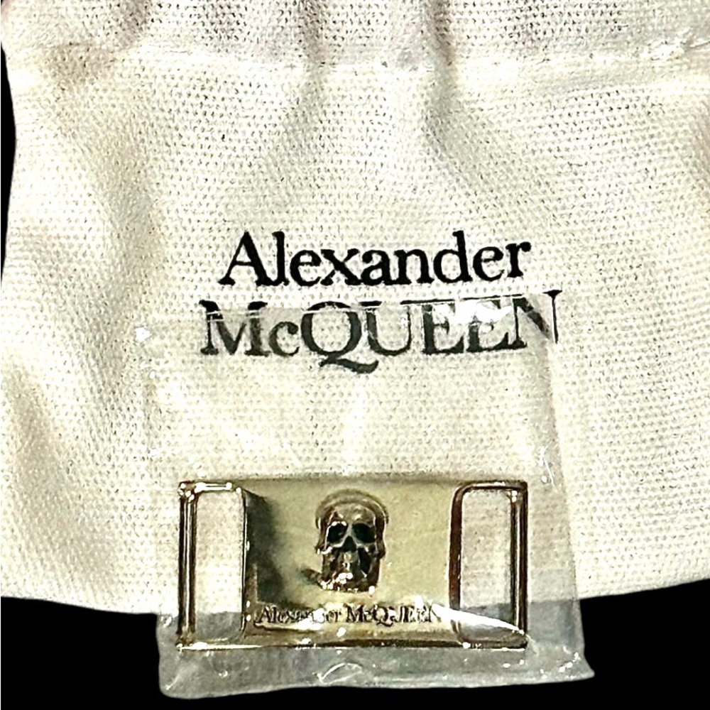 Alexander McQueen Gold Skull Buckle - Picture 6 of 9